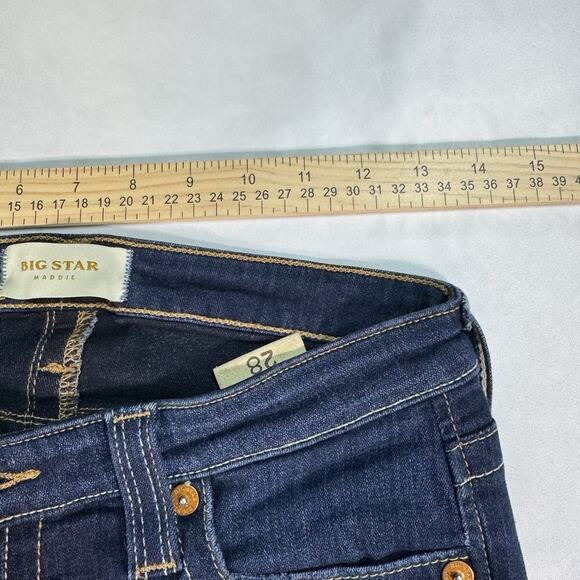Big Star Jeans Womens 32R Mid Rise Dark Wash - Picture 5 of 7
